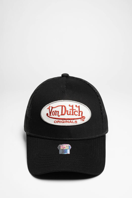 Seitenansicht Von Dutch TRUCKER BOSTON Unisex Schwarz Rot