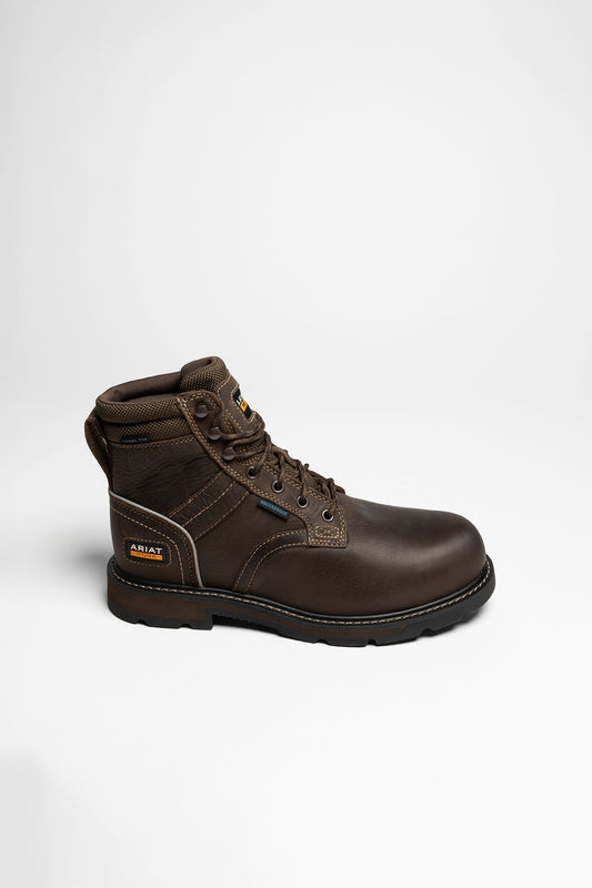 Seitenansicht Ariat GROUNDBREAKER WATERPROOF STEEL TOE Herren Braun