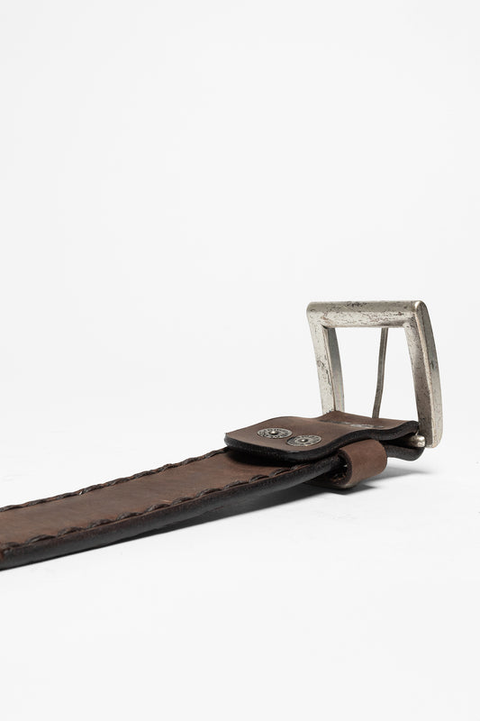 Seitenansicht Sendra 8563 Brown Leather Belt - Chocolate