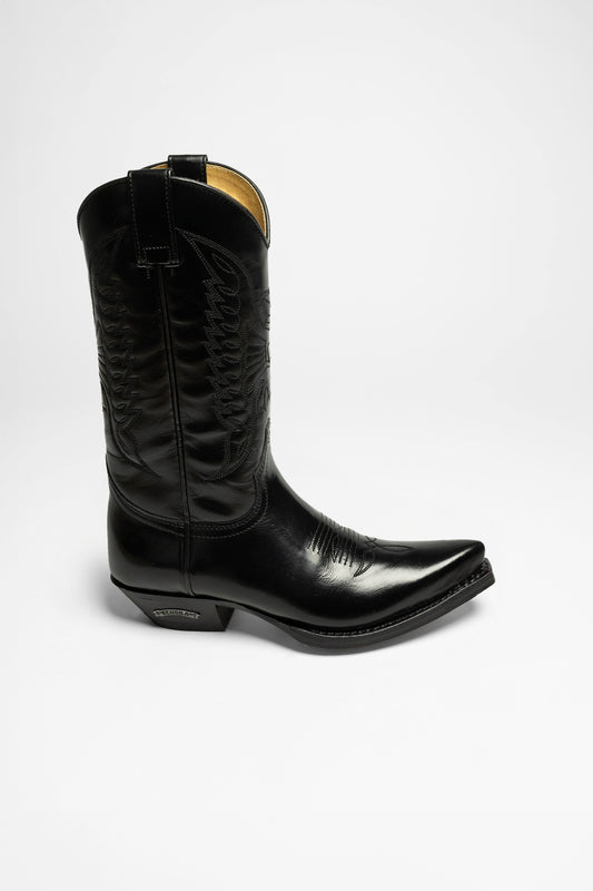 Seitenansicht Sendra 2073 CUERVO WEST Western boots Black