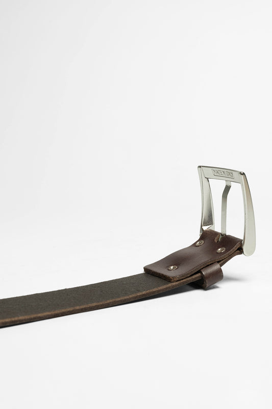 Seitenansicht Vanzetti V4421-660 Dark brown leather belt - extra long