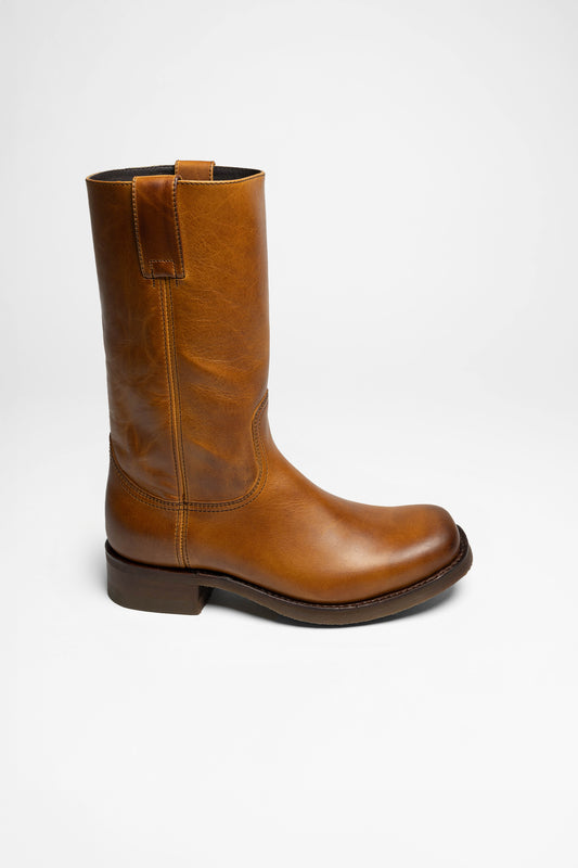 Seitenansicht Sendra 3162 ROEL Brown leather boots - rubber sole