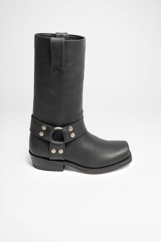 Seitenansicht Mayura Boots MB001 Black Biker Boots