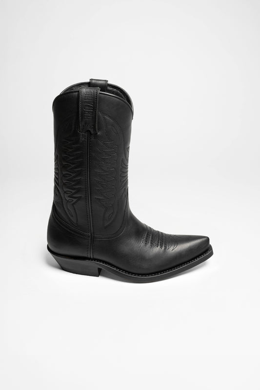 Seitenansicht Mayura Boots MB020 Unisex Western Boots Black