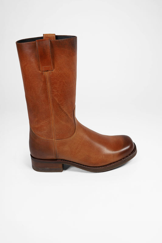 Seitenansicht Sendra 3162 ROEL Brown leather boots - rubber sole