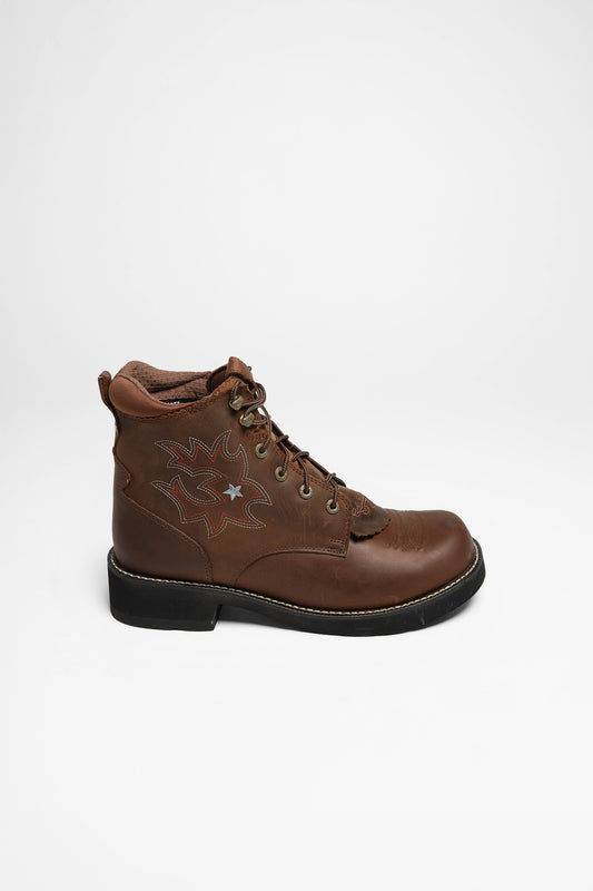 Seitenansicht Ariat PROBABY LACER Women's Western Lace-Up Boots Brown