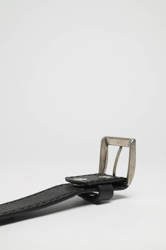 Seitenansicht FB Fashion Boots FG0815 Schwarz Ledergürtel - Phyton