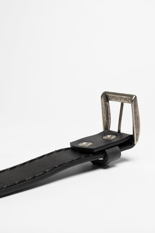 Seitenansicht FB Fashion Boots FG3005 Black leather belt - matt black