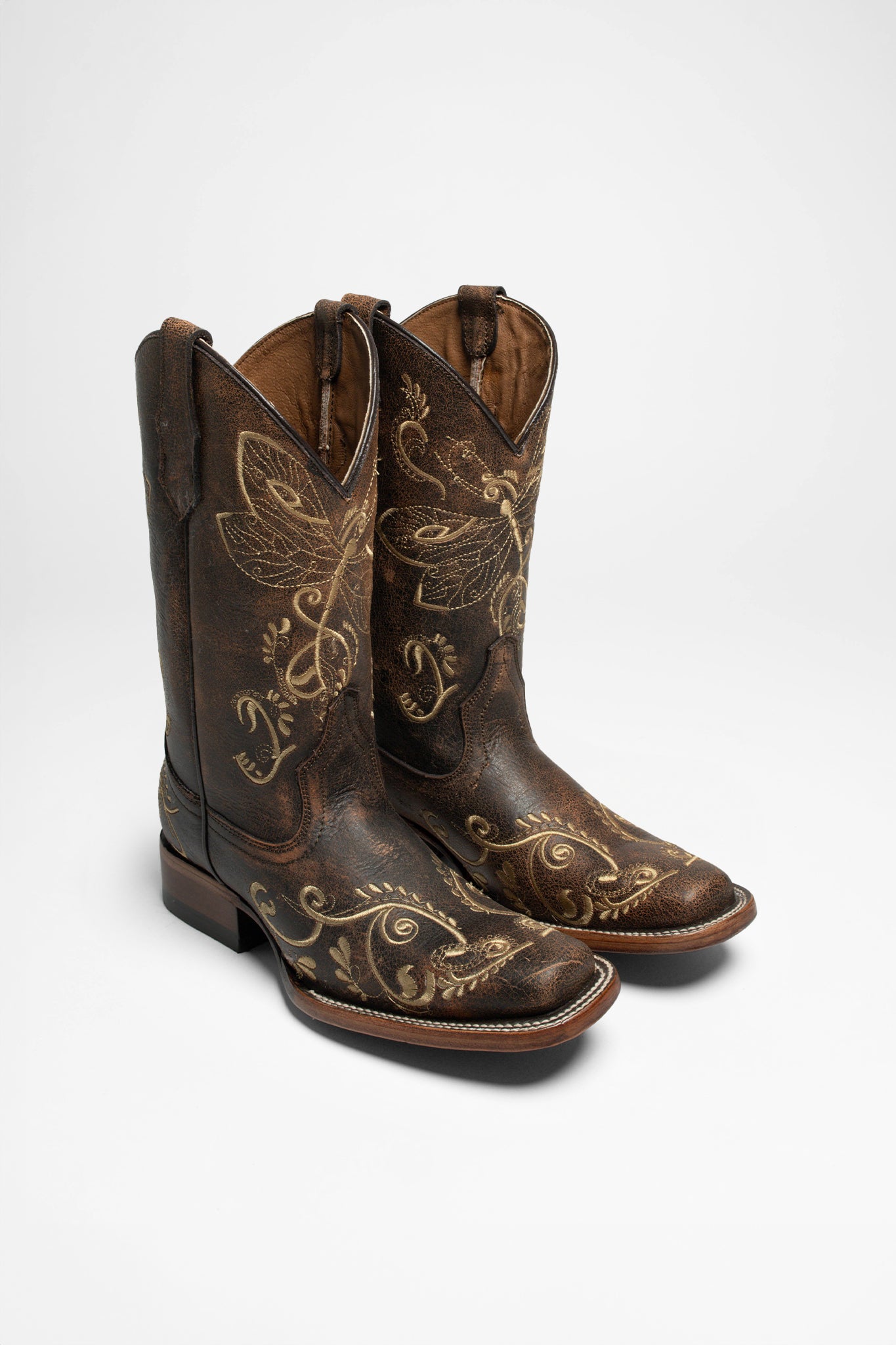 Embroidered women's cowboy fashion boots