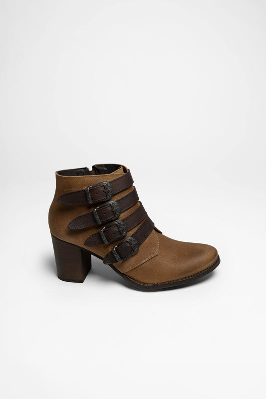 Seitenansicht FB Fashion Boots FW1014 Damen Braun