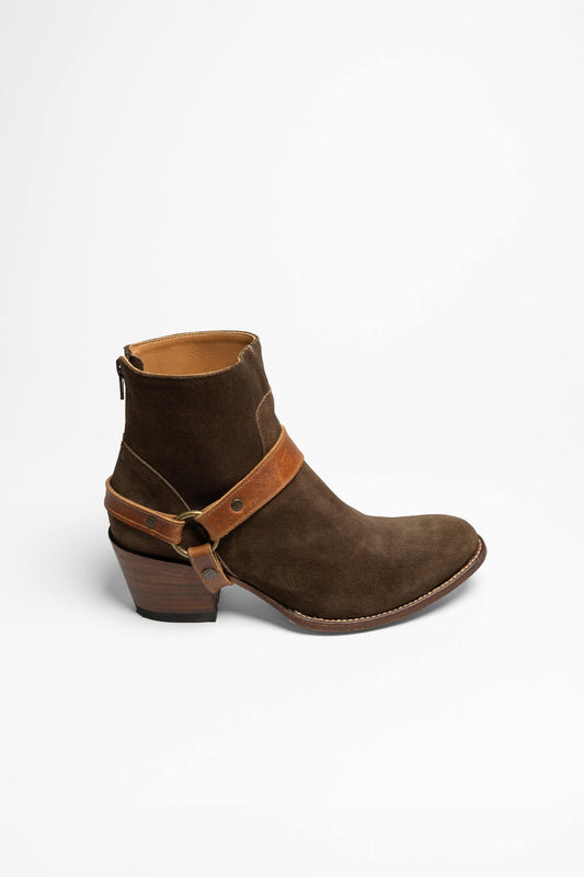 Seitenansicht Sendra 15436 SARA ladies leather ankle boots brown