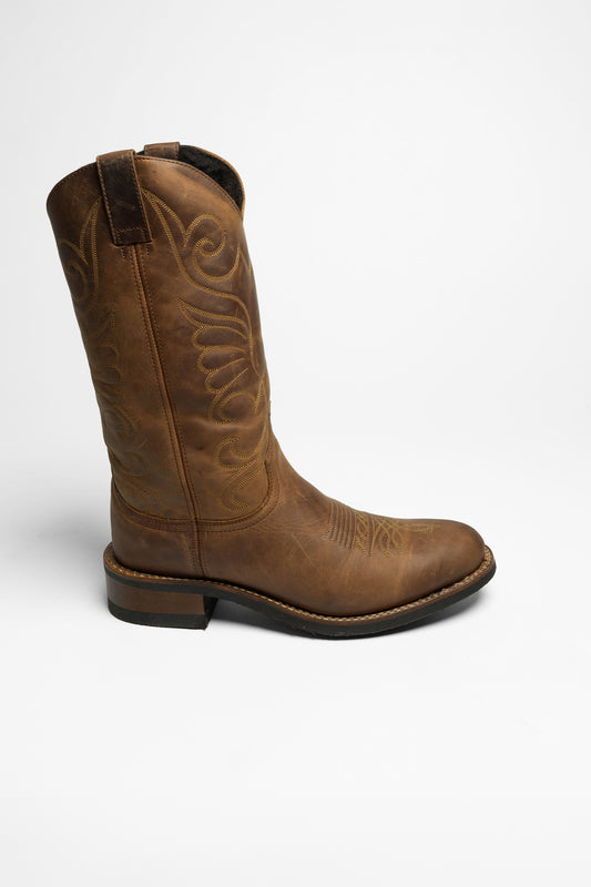 Seitenansicht Sendra 9263M Ladies Western Riding Boots Brown - Lambskin Lining