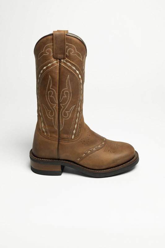 Seitenansicht Sendra 8325M PALM Ladies Western Riding Boots Brown - Lambskin Lining