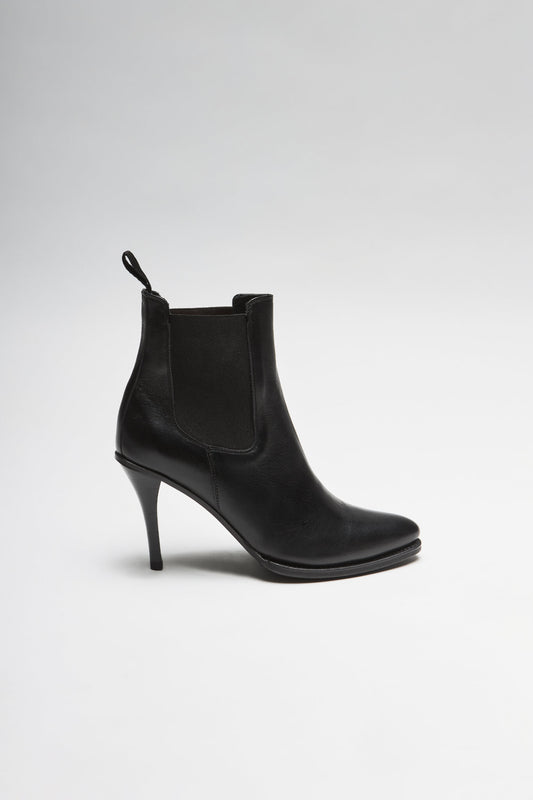 Seitenansicht FB Fashion Boots EVA II Women's Black Leather Ankle Boots