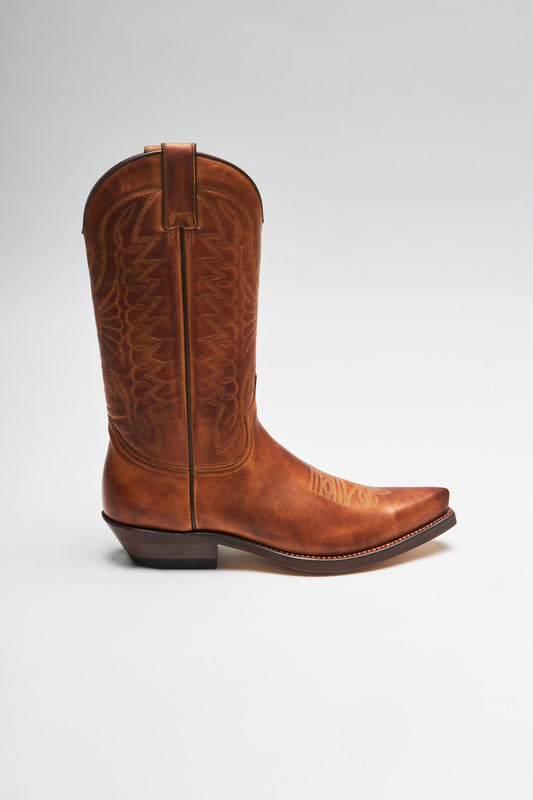 Seitenansicht FB Fashion Boots ARLO Brown Western Boots - Cognac