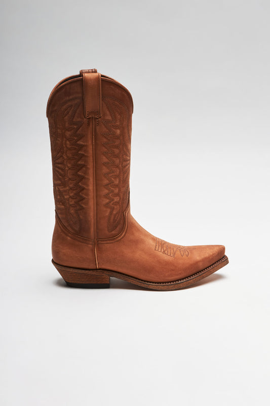 Seitenansicht FB Fashion Boots ARLO Brown Western Boots - Cognac Lavado