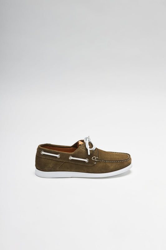 Seitenansicht FB Fashion Boots ELBA GLOBE Men's Boat Shoe Green