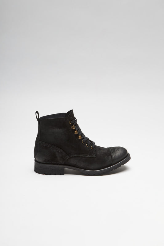 Seitenansicht FB Fashion Boots EAGLE Men's Black Lace-Up Boots