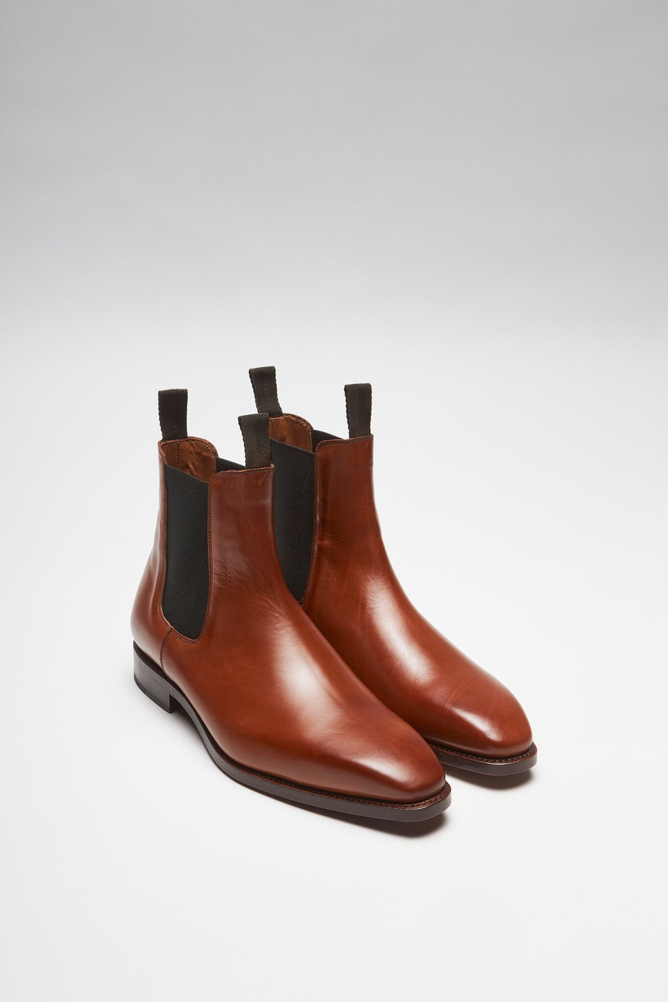 Mens cognac chelsea boots hotsell