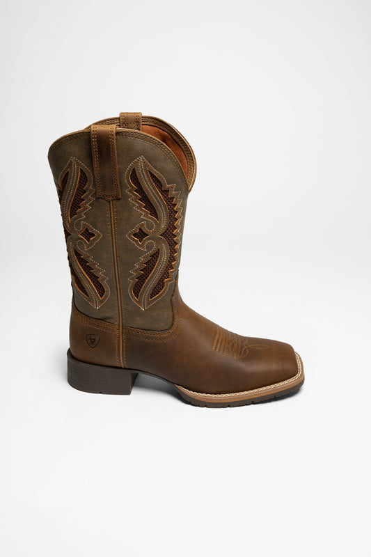 Seitenansicht Ariat HYBRID RANCHER VENTTEK Damen Braun Westernreitstiefel