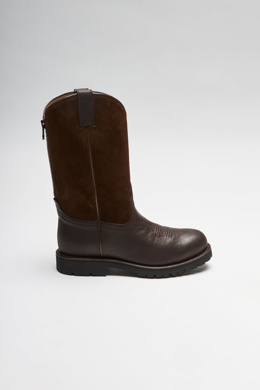 Seitenansicht FB Fashion Boots SPURS Men's Brown Western Riding Boots