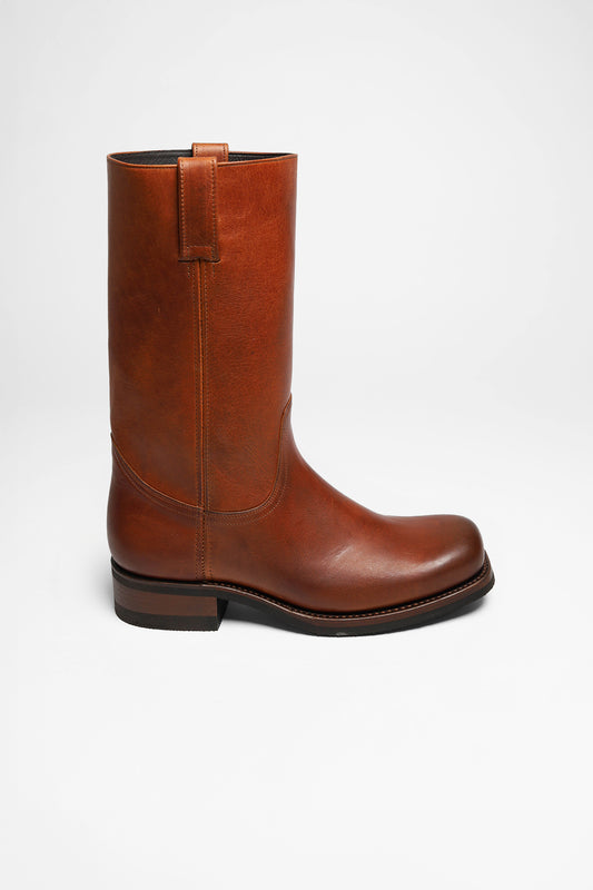 Seitenansicht FB Fashion Boots LOU GOMA leather boots brown - rubber sole