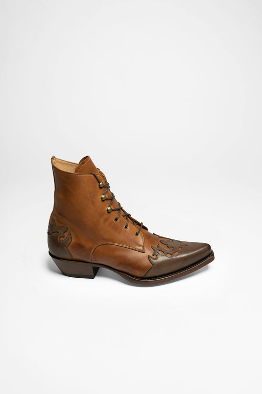 Seitenansicht FB Fashion Boots CARMEN Damen Braun Cognac