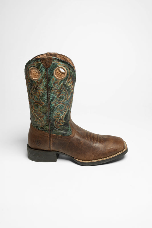 Seitenansicht Ariat SPORT RODEO Men's Western Riding Boots Brown