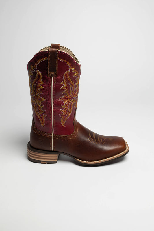 Seitenansicht Ariat OLENA ladies western riding boots brown