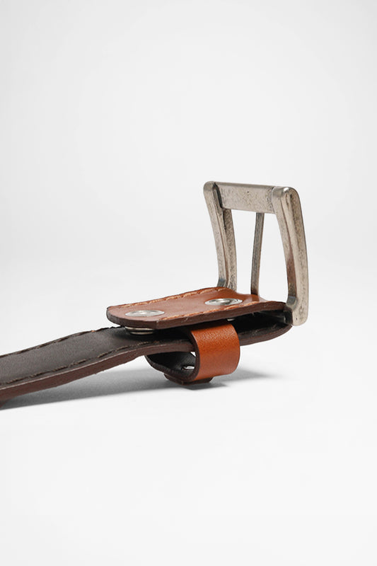 Seitenansicht FB Fashion Boots FG0817 Brown Leather Belt