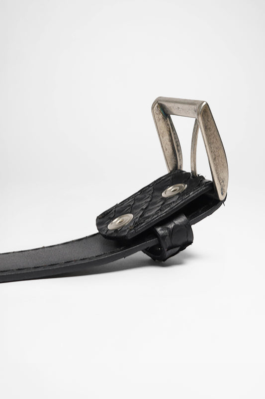 Seitenansicht FB Fashion Boots FG5855 Black Leather Belt - Piton Mate