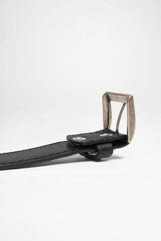 Seitenansicht FB Fashion Boots FG5855 Black Leather Belt - Avestruz