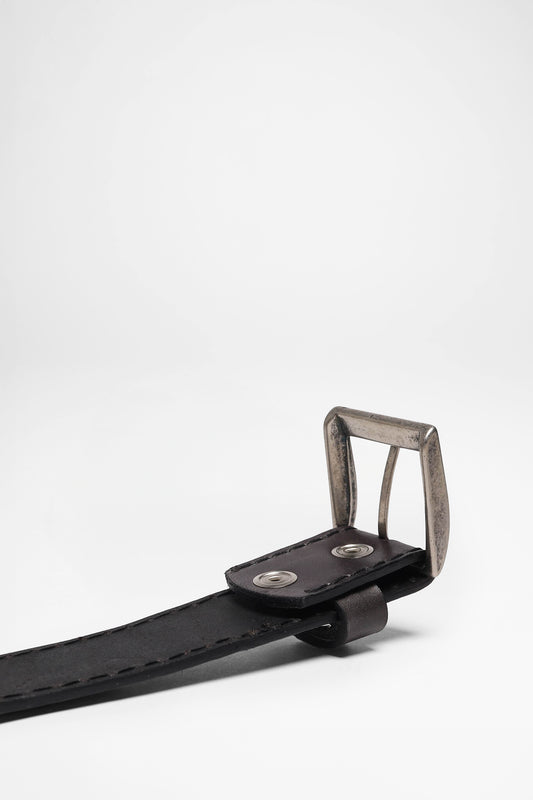 Seitenansicht FB Fashion Boots FG0815 Ledergürtel Grau - Python