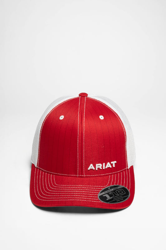 Seitenansicht Ariat FLEXFIT LOGO TRUCKER CAP Unisex Rot