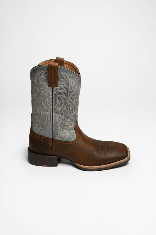 Seitenansicht Ariat SPORT WESTERN WIDE SQUARE TOE Herren Braun Blau