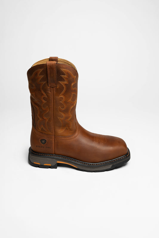 Seitenansicht Ariat WORKHOG WIDE SQUARE EE Herren Braun