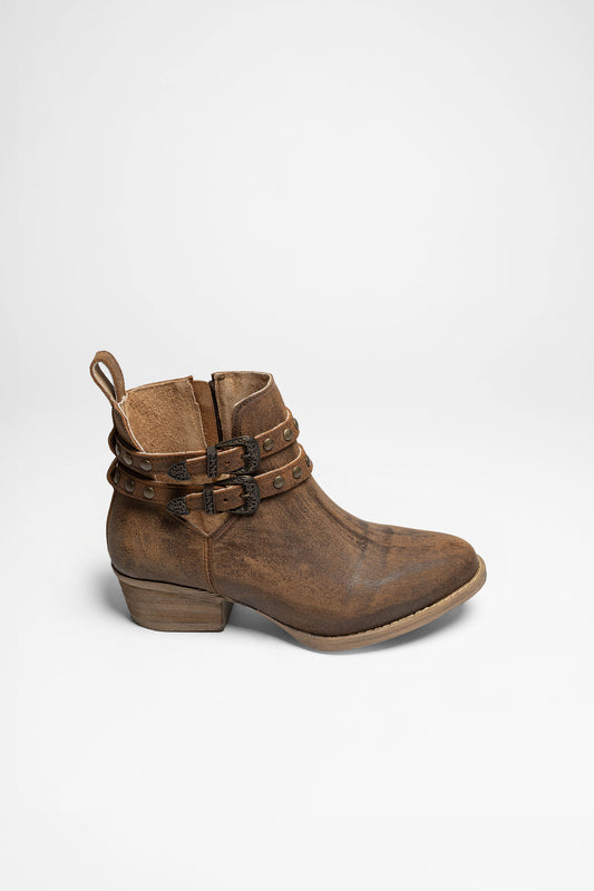 Seitenansicht Corral Boots Q5160 Damen Braun