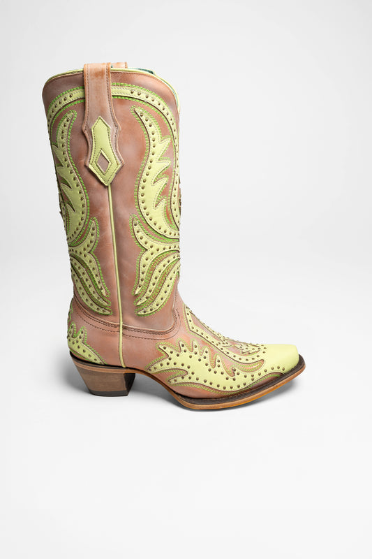 Seitenansicht Corral Boots C3971 Damen Grün