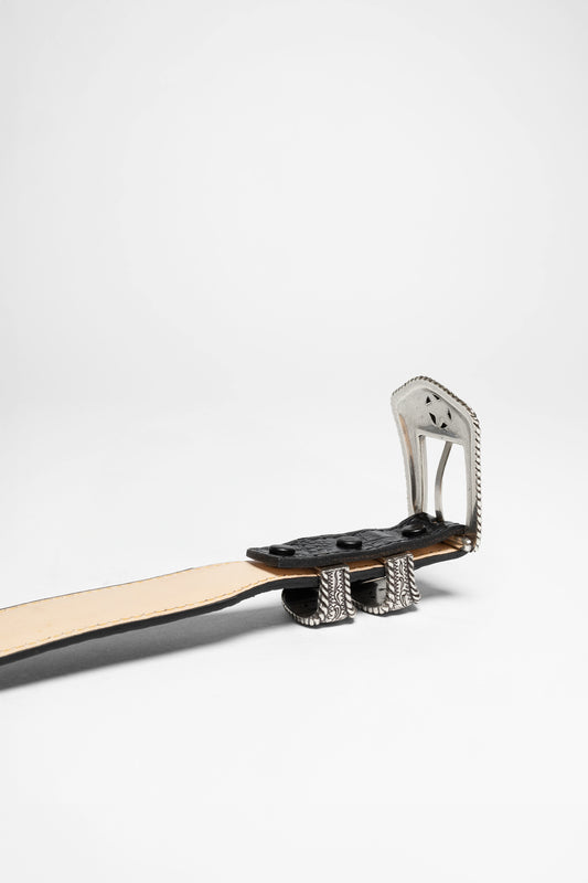 Seitenansicht Justin Boots COUNTRY CROC Unisex Schwarz