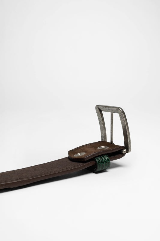 Seitenansicht Boot Company BARCELONA IGUANA Unisex Braun Grün