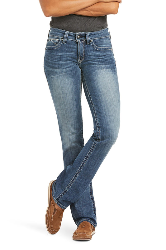 Seitenansicht Ariat R.E.A.L ICON Mid Rise Damen Blau