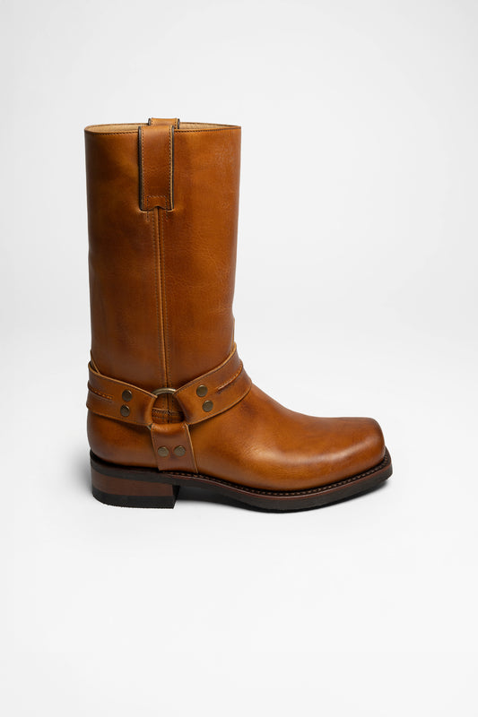 Seitenansicht FB Fashion Boots BLUES HIGH GOMA Unisex Braun