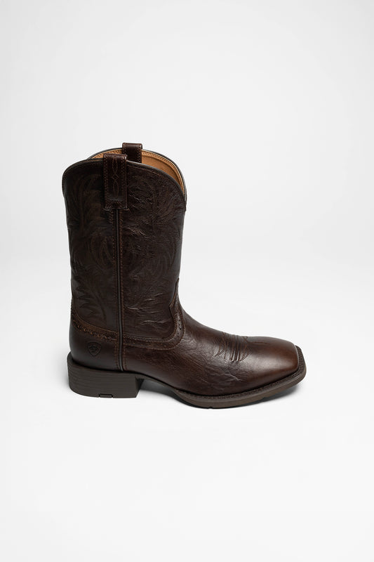 Seitenansicht Ariat SPORT WESTERN WIDE SQUARE TOE Herren Braun