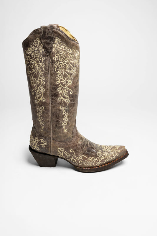 Seitenansicht Corral Boots A1094 Damen Braun