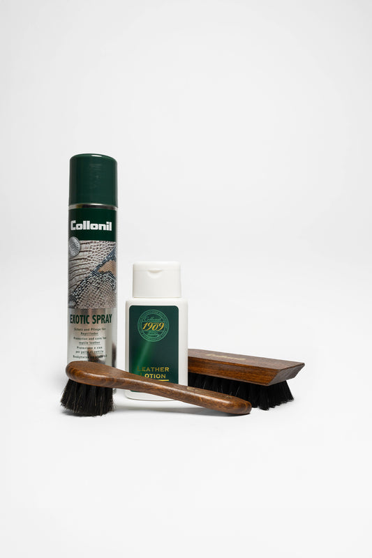 Seitenansicht Collonil Pflegeset EXOTIC