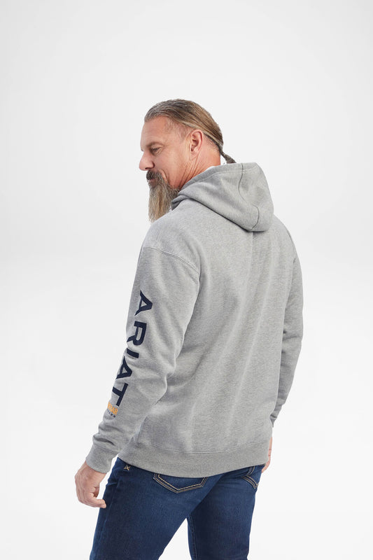 Seitenansicht Ariat REBAR GRAPHIC Herren Grau