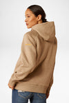 REBAR ALL-WATHER SHERPA FULL ZIP HOODIE Damen Beige Thumbnail