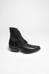 TERESA Women's Black Lace-Up Ankle Boots Thumbnail
