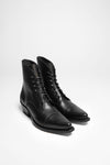 TERESA Women's Black Lace-Up Ankle Boots Thumbnail