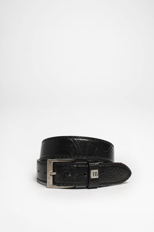 FB Fashion Boots FG5855 Leather Belt Black